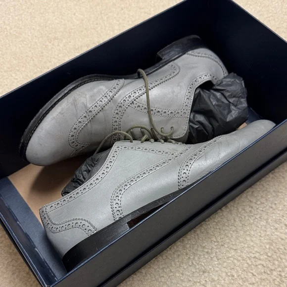Cole Haan Reflective Silver Oxfords - Picture 1 of 4